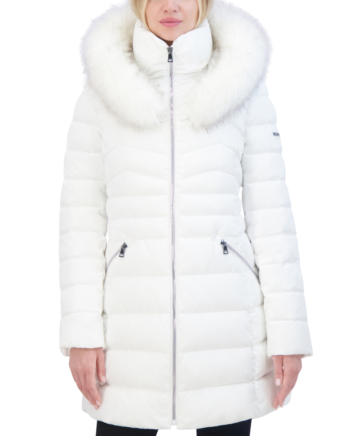 Laundry white puffer coat outlet