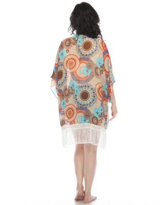 Women's Sheer Fringe Kimono