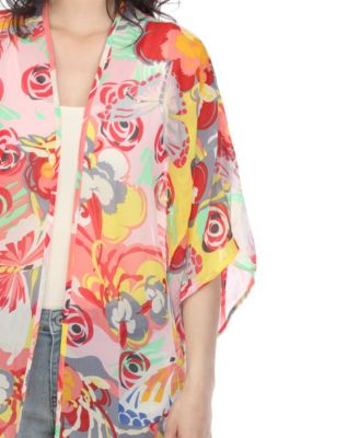 Women's Sheer Fringe Kimono