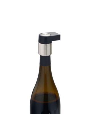 Wine Bottle Stopper And Stand, Stainless Steel