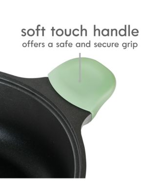 Theodore 6.5 QT Cast Aluminum Everyday Pan Hot Pot W/ Dividers, Nonstick Interior, and Lid