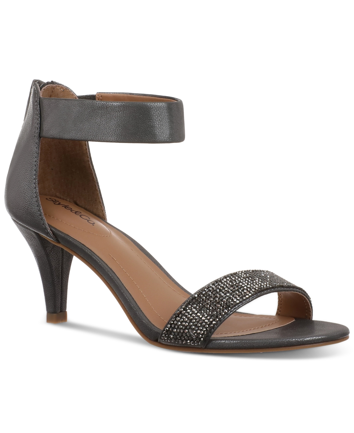 Style Co Women s Phillys Two Piece Evening Sandals Created for Macy s Bronze Smart Closet