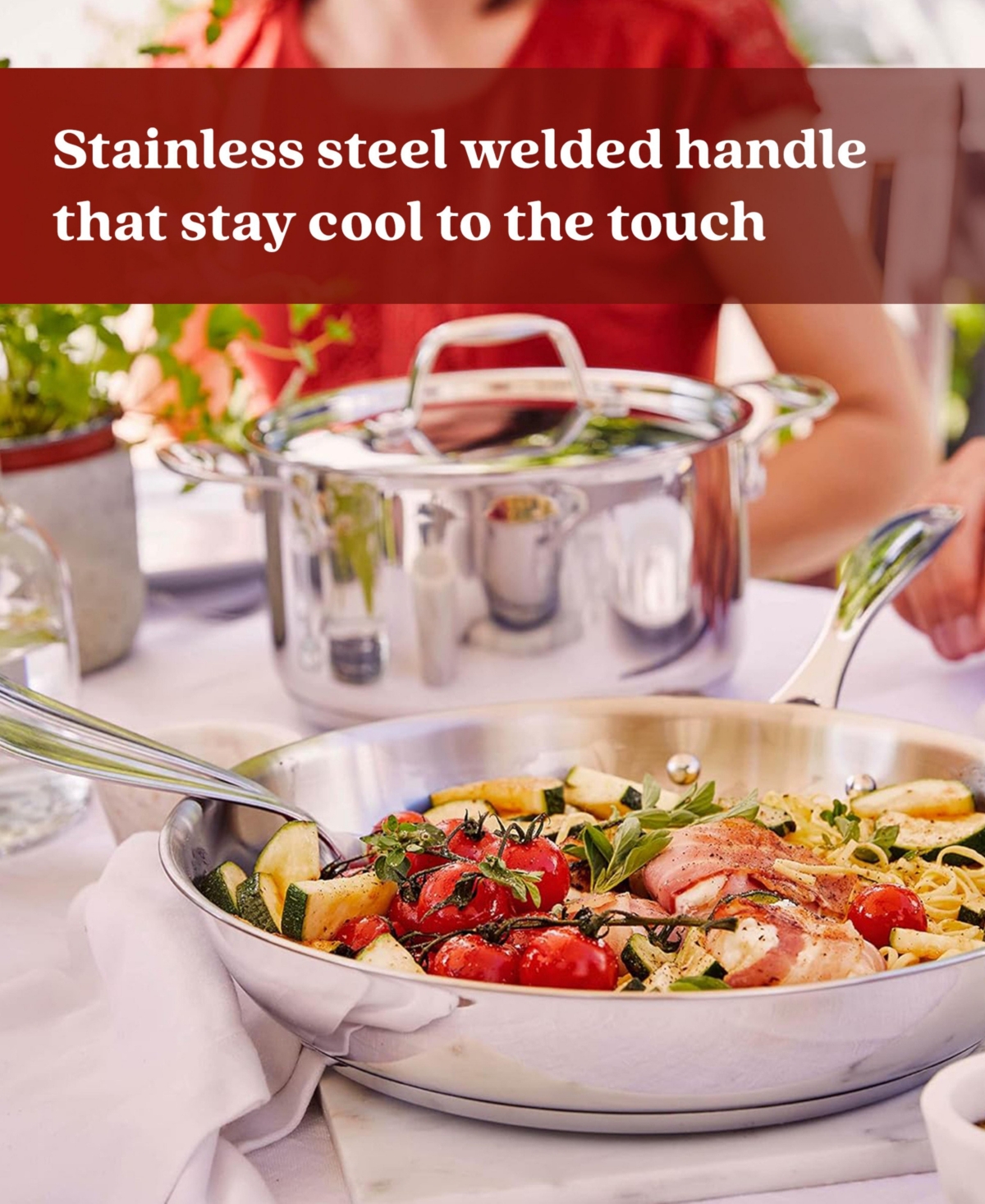 Alva Chef Stainless Steel Frying Pan Skillet 8