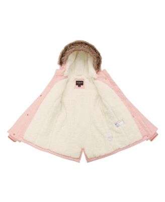 Girls Sherpa Fleece Lined Parka Coat 4-18