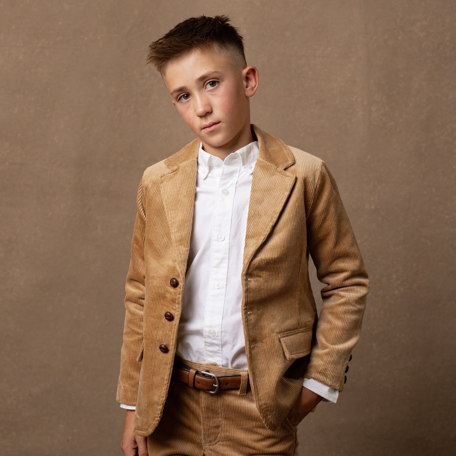 Little Boys Hope and Henry Organic Corduroy Blazer