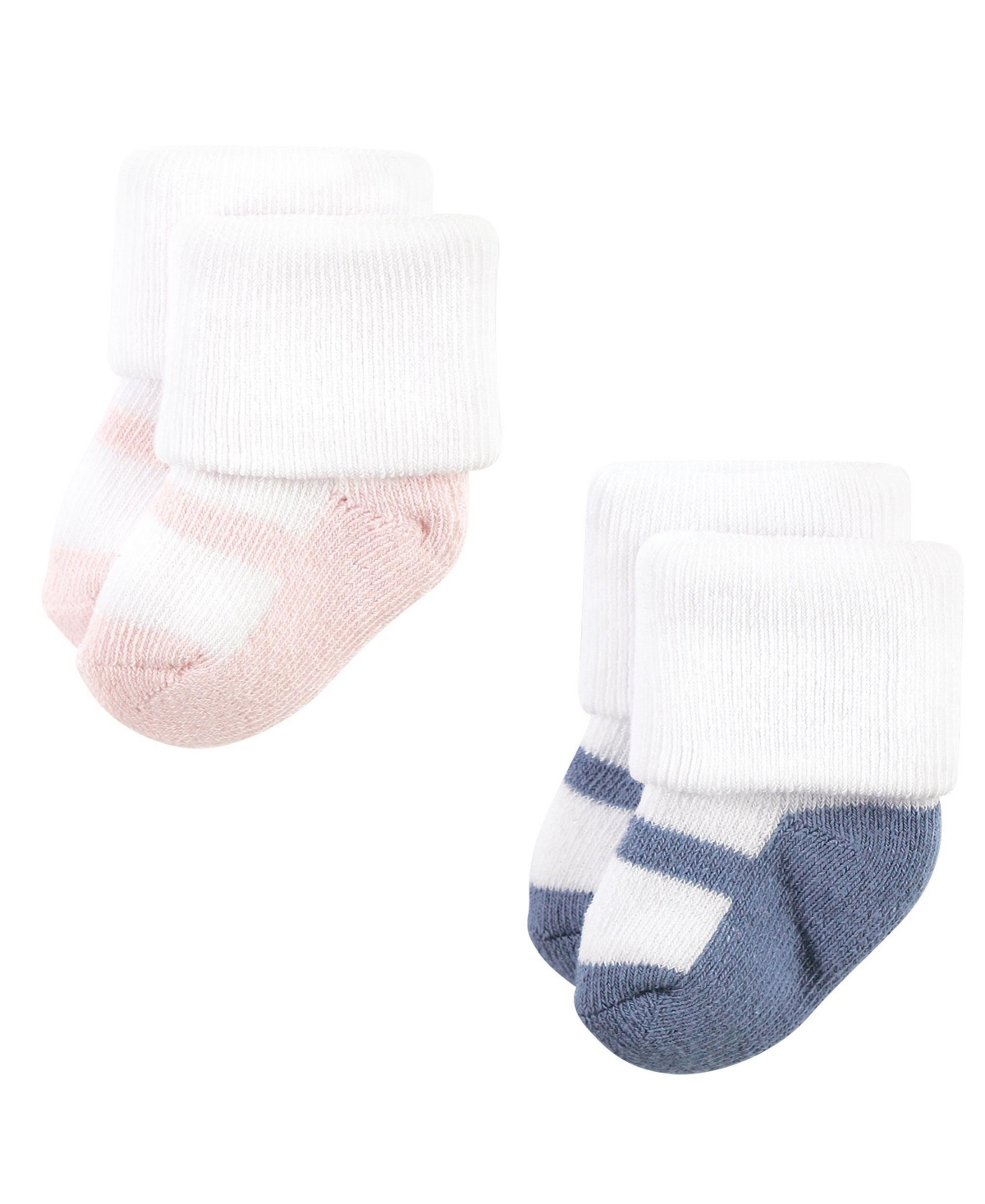 Hudson Baby Baby Girls Cotton Rich Newborn and Terry Socks,- Soft earth tone shoes
