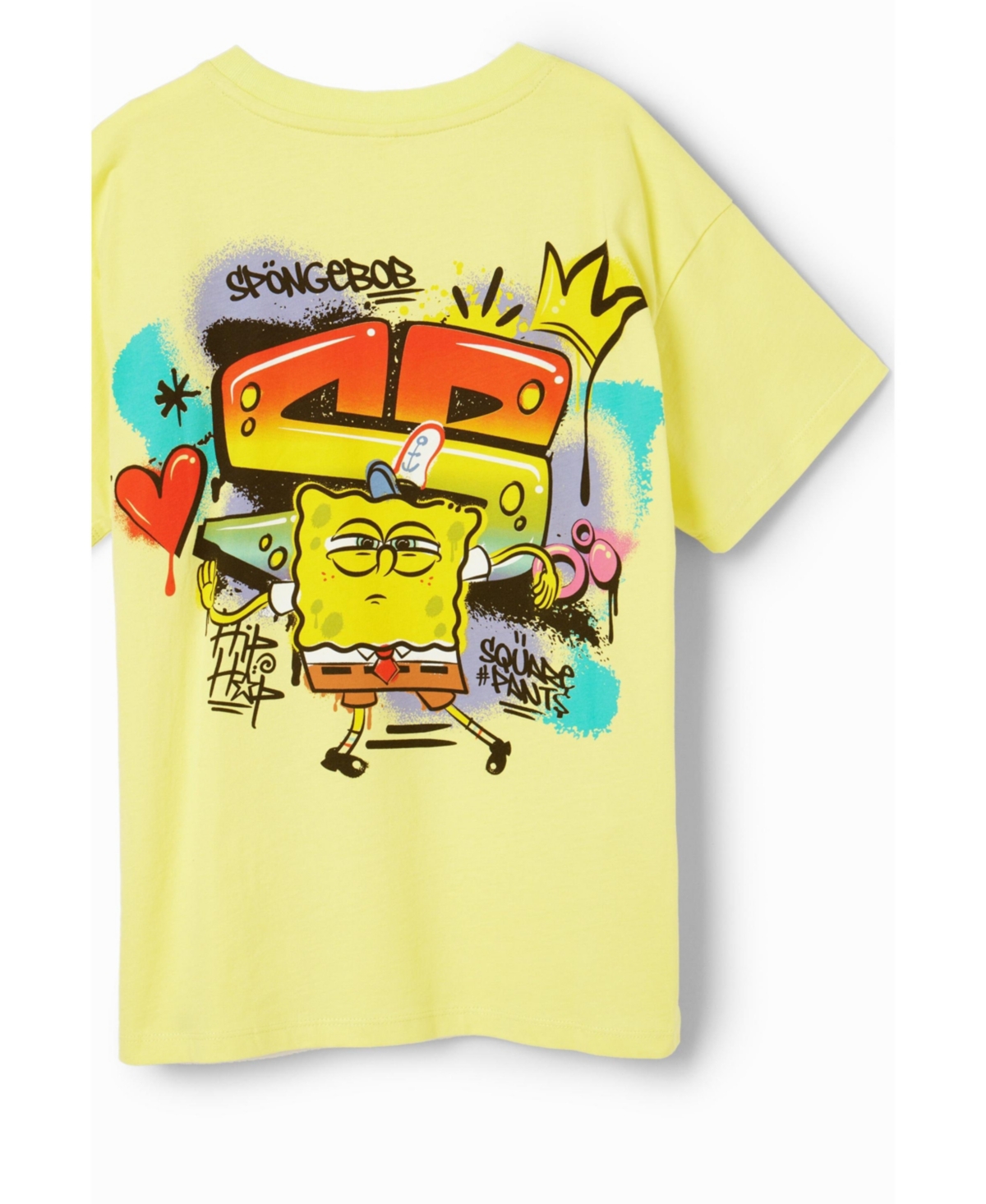 Desigual Boys Boys's SpongeBob graffiti T-shirt