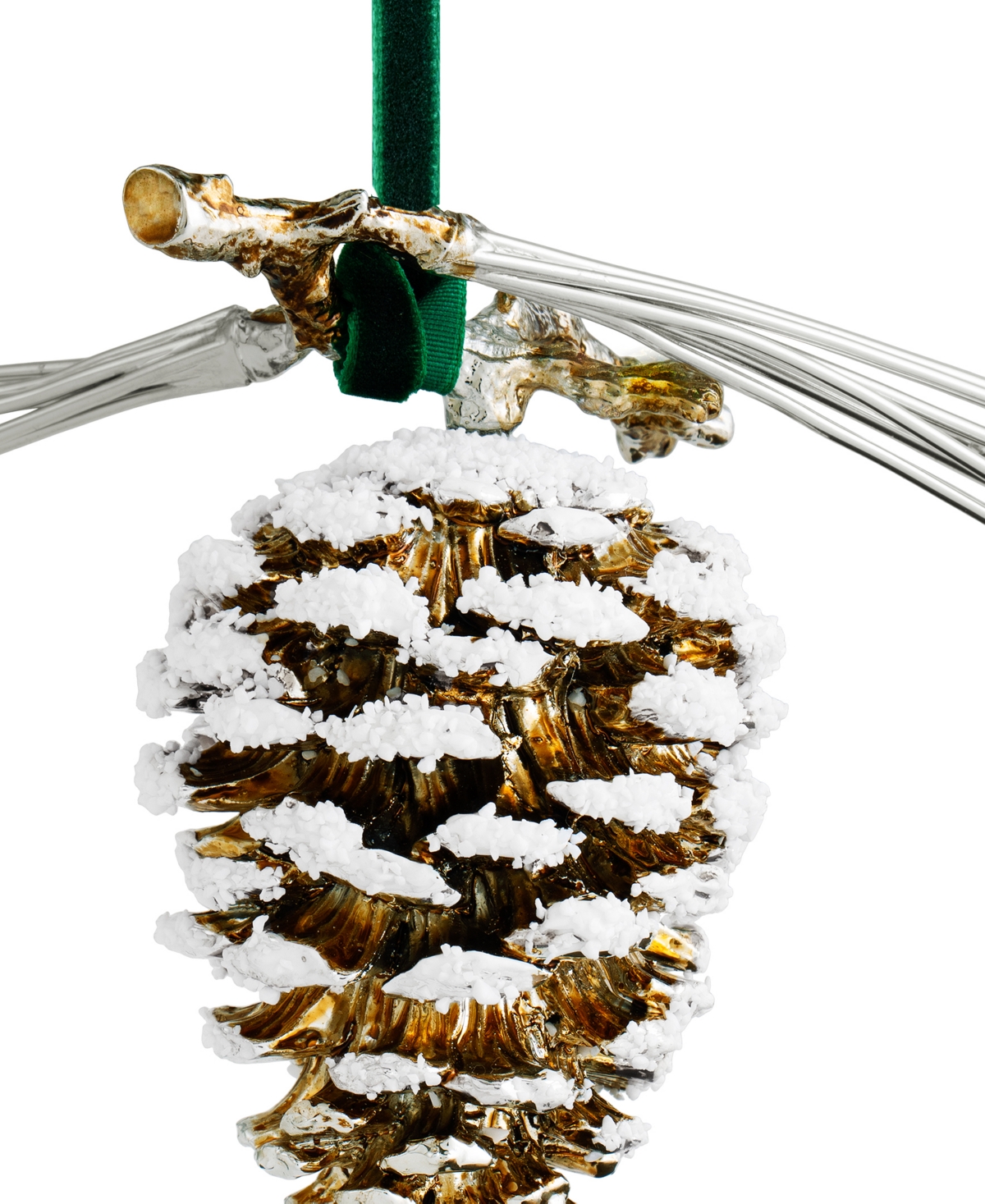 Michael Aram Pinecone Snowy Ornament