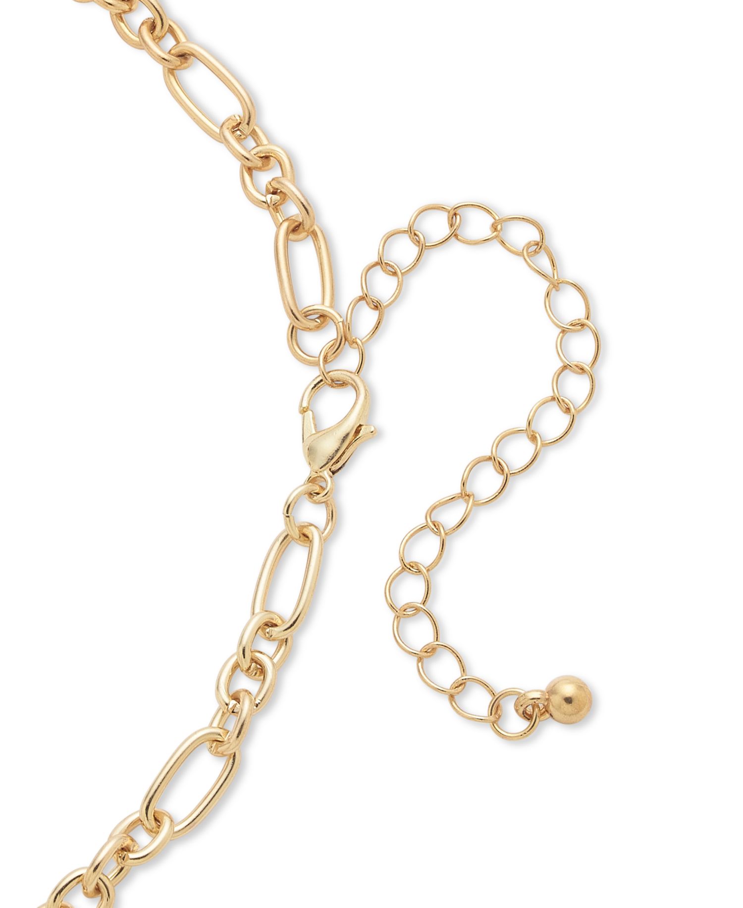 Gold-Tone Santa Letter Charm Necklace, 18" + 3" extender