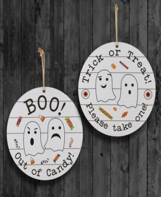 Hanging Halloween Sign, 12 Inches