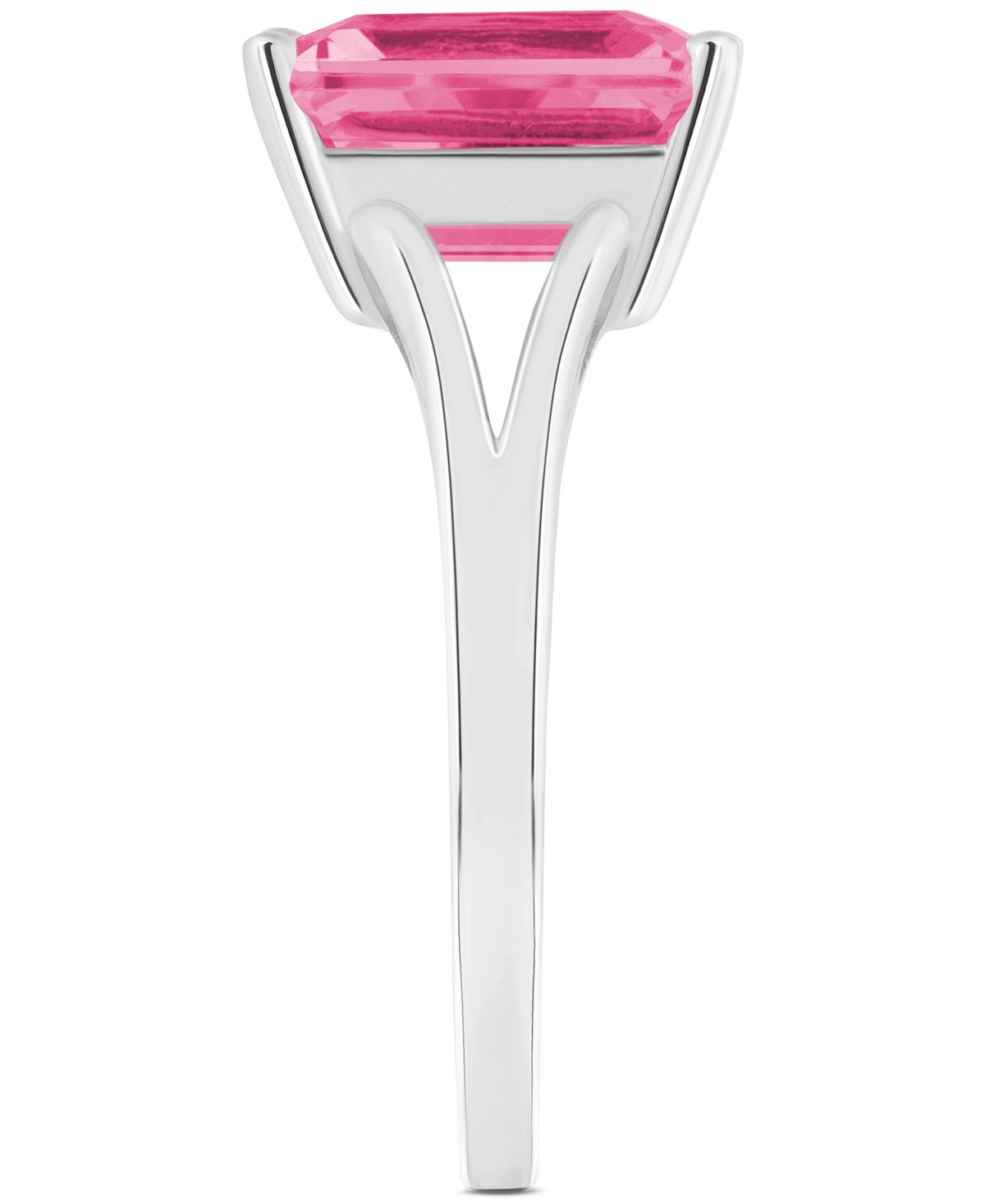Mystic Topaz Split Shank Polished Statement Ring (4-1/4 ct. t.w.) in Sterling Silver (Also  - Pink Topaz