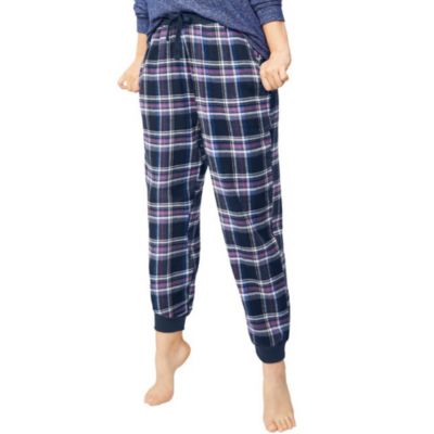Plus Size Plaid Flannel Sleep Pants