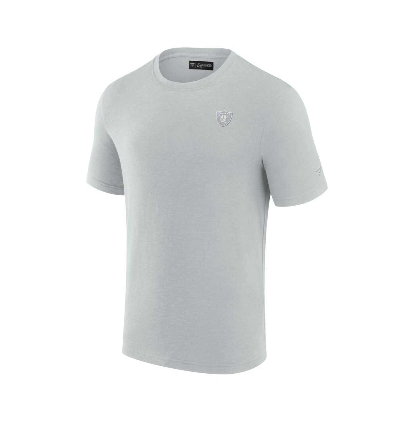 Мужская футболка Fanatics Gray Las Vegas Raiders Modal Short Sleeve — фото 3
