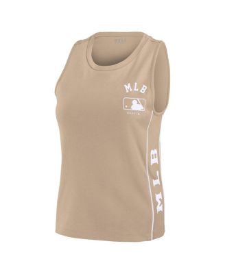 Women's Tan MLB Tonal Tank Top
