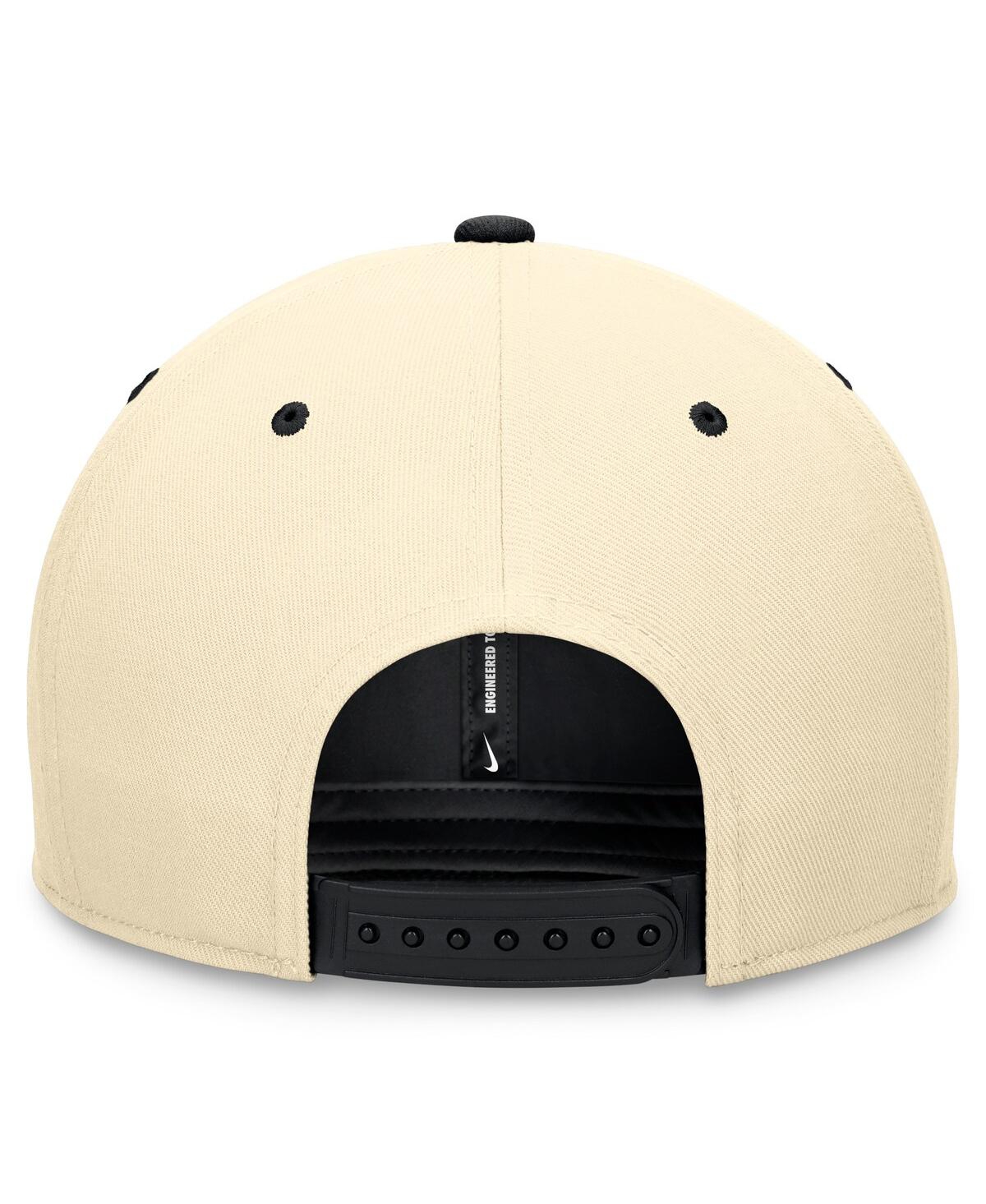 Nike Men'sBlack Baltimore Orioles Rewind Cooperstown Collection Performance Snapback Hat - Cream, Black