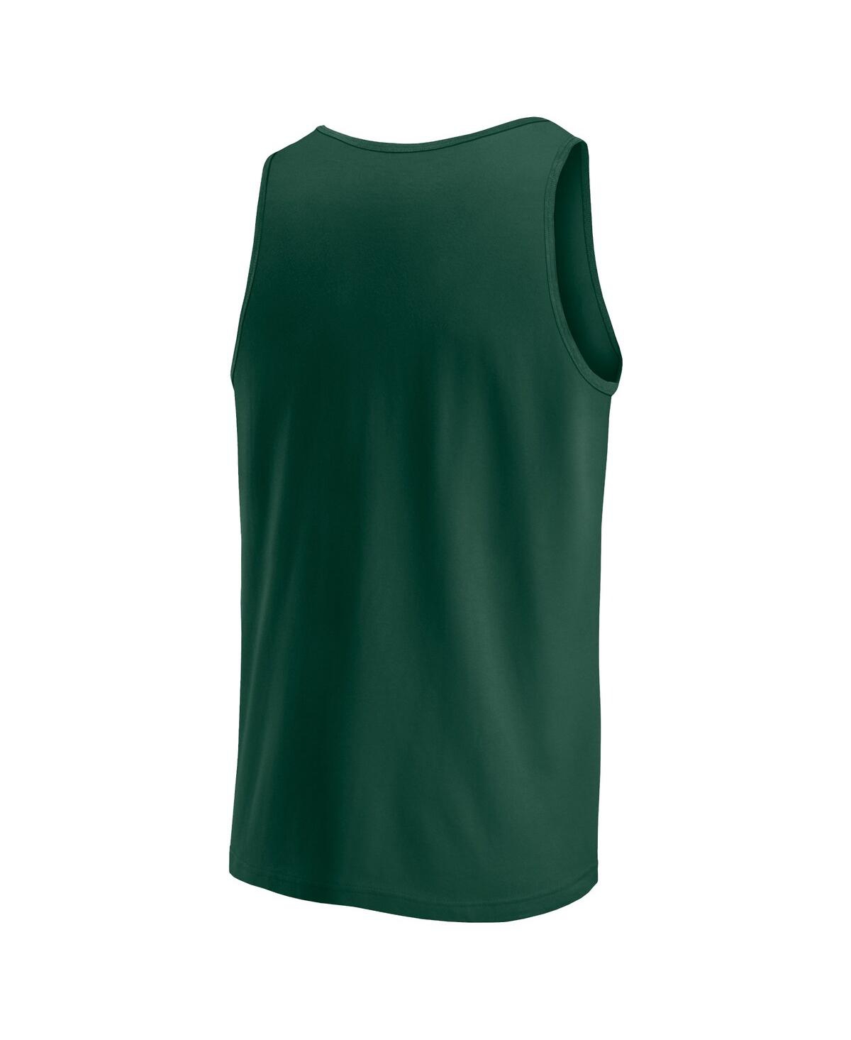 Fanatics Men's Green Michigan State Spartans Wild Game Tank Top In Green