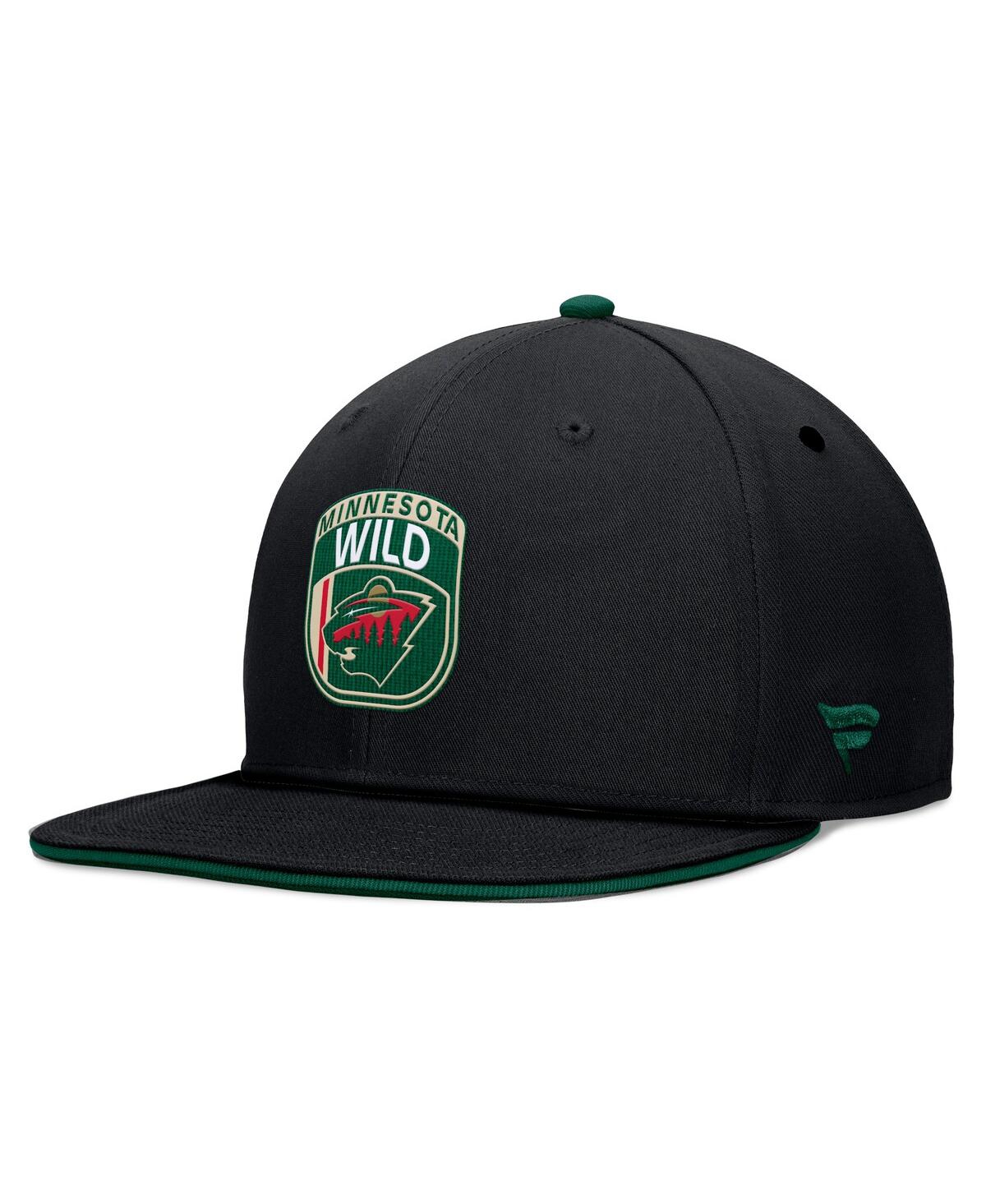 Fanatics Men'sMinnesota Wild 2024 Nhl Draft Snapback Hat - Black, Hunter Green
