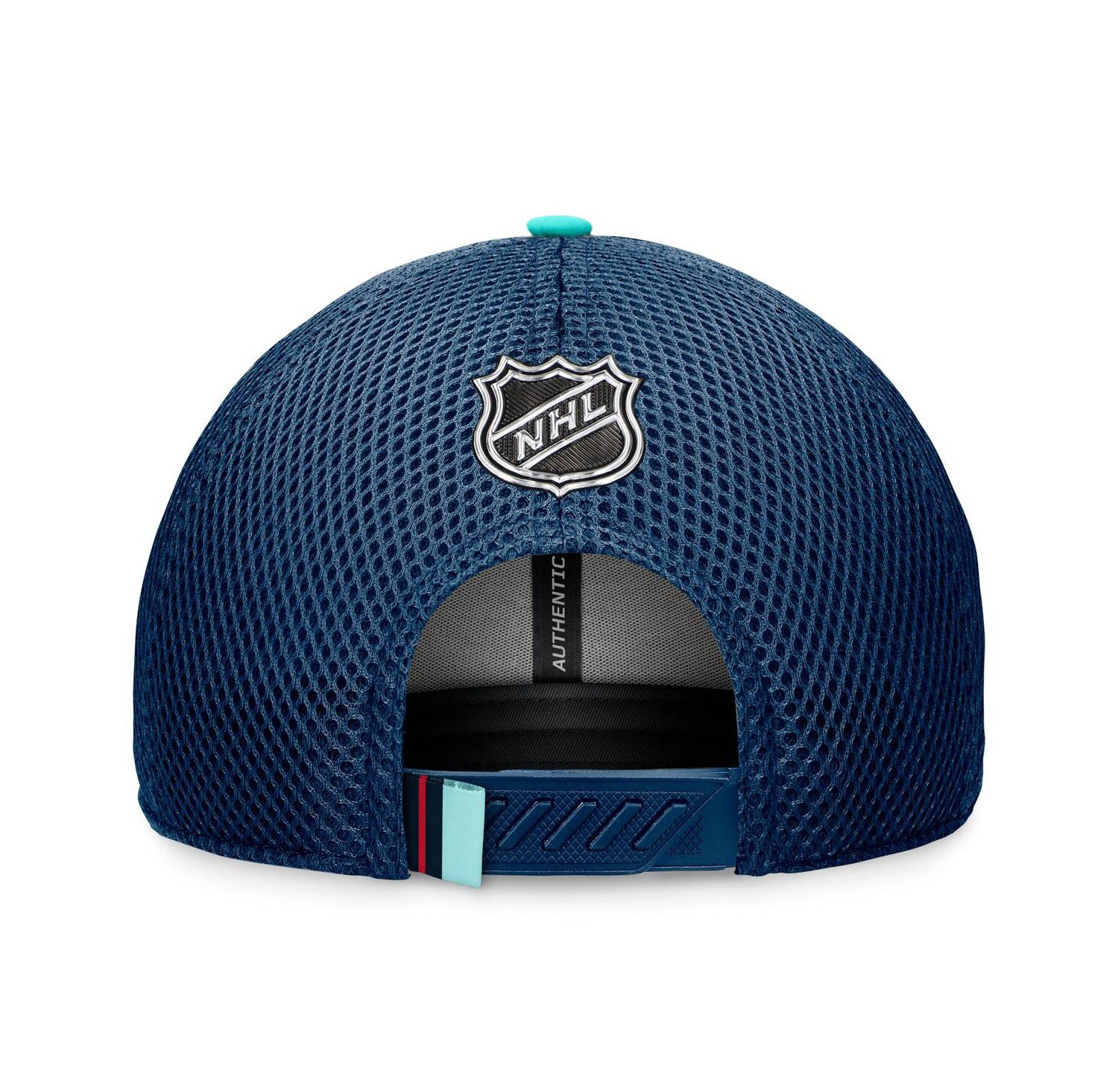 Men's Deep Sea Blue Seattle Kraken 2024 NHL Draft on Stage Trucker Adjustable Hat