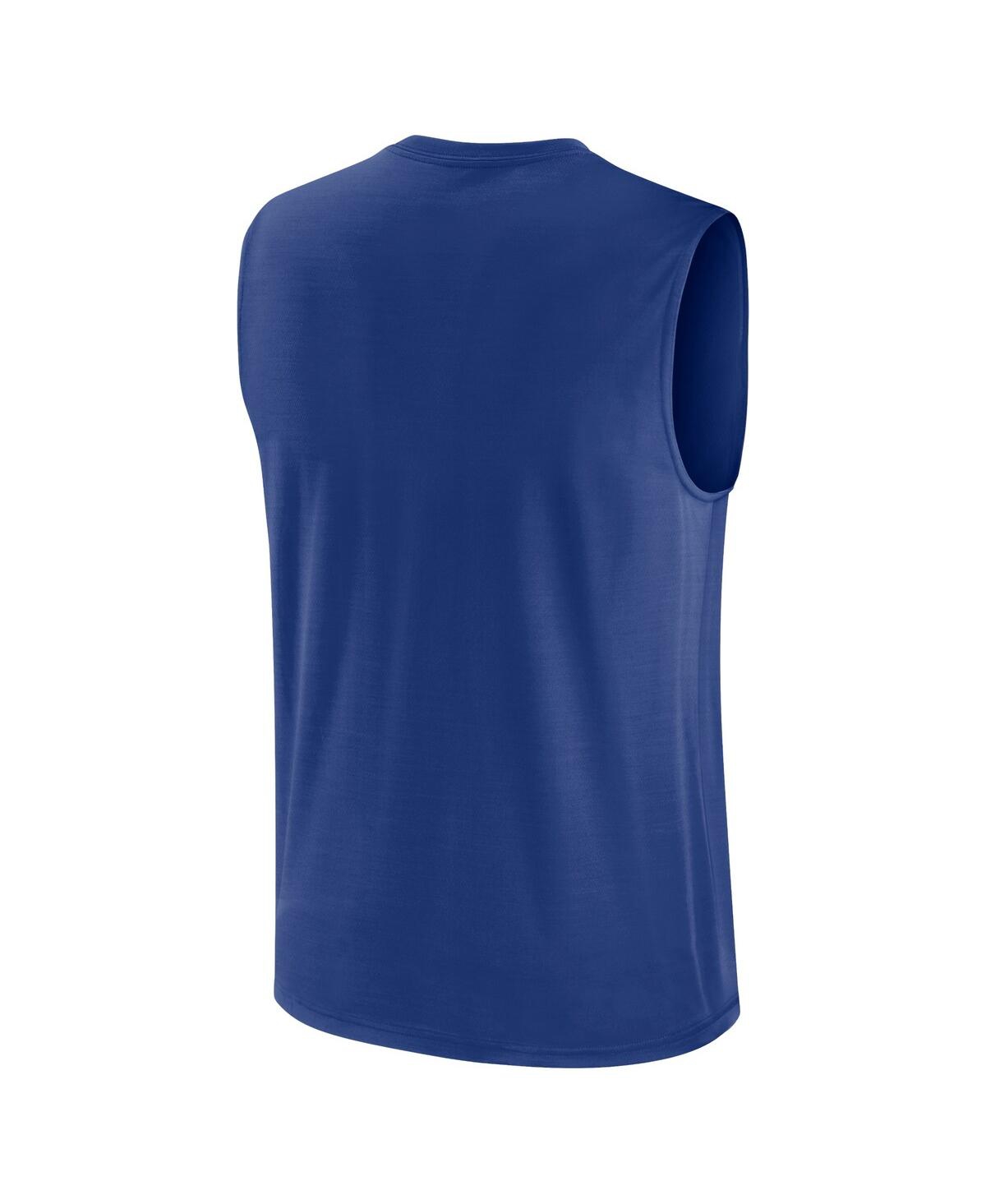 Nike Men's Royal New York Giants Blitz Legend Muscle Perform Tank Top In Royal