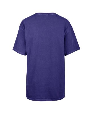 Women's Navy Chicago Cubs Flashing Lights Boyfriend T-Shirt