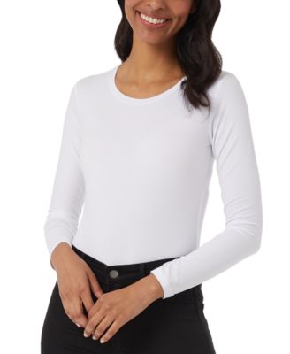 Women's Scoop-Neck Long-Sleeve Bodysuit