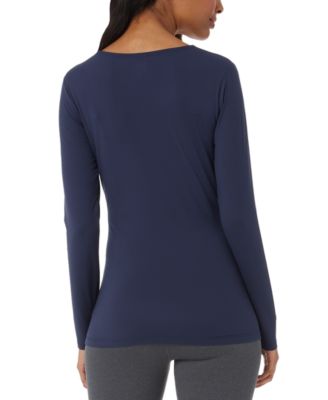 Women's Long-Sleeve Scoop-Neck Top 