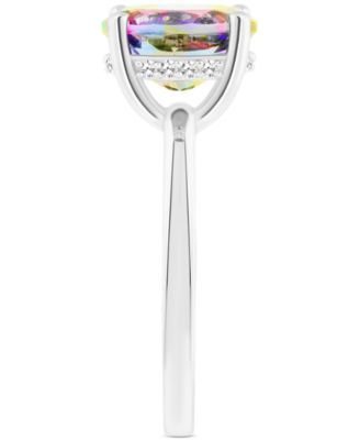 Mystic Topaz Oval Solitaire Ring (3-5/8 ct. t.w.) in Sterling Silver (Also in Pink Topaz)