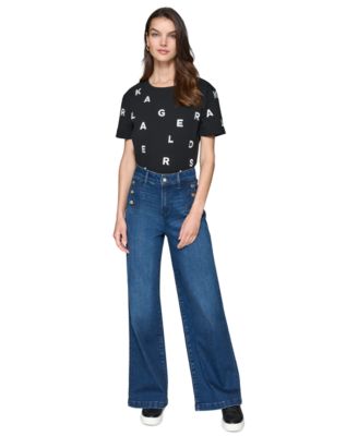 Petite Mid-Rise Wide-Leg Jeans, First&commat;Macy's
