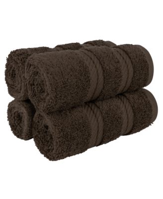 Edison Luxury 100% Turkish Cotton 4-Piece Washcloth Set