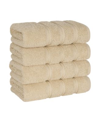 Edison Luxury 100% Turkish Cotton 4-Piece Hand Towel Set