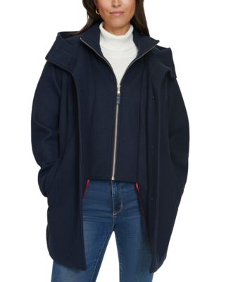 Women's Hooded Button-Front Coat, Created for Macy's