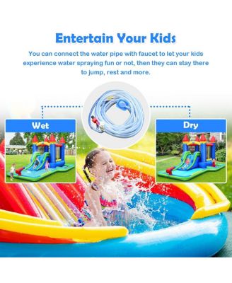 Kids Inflatable Bounce House Water Slide without Blower