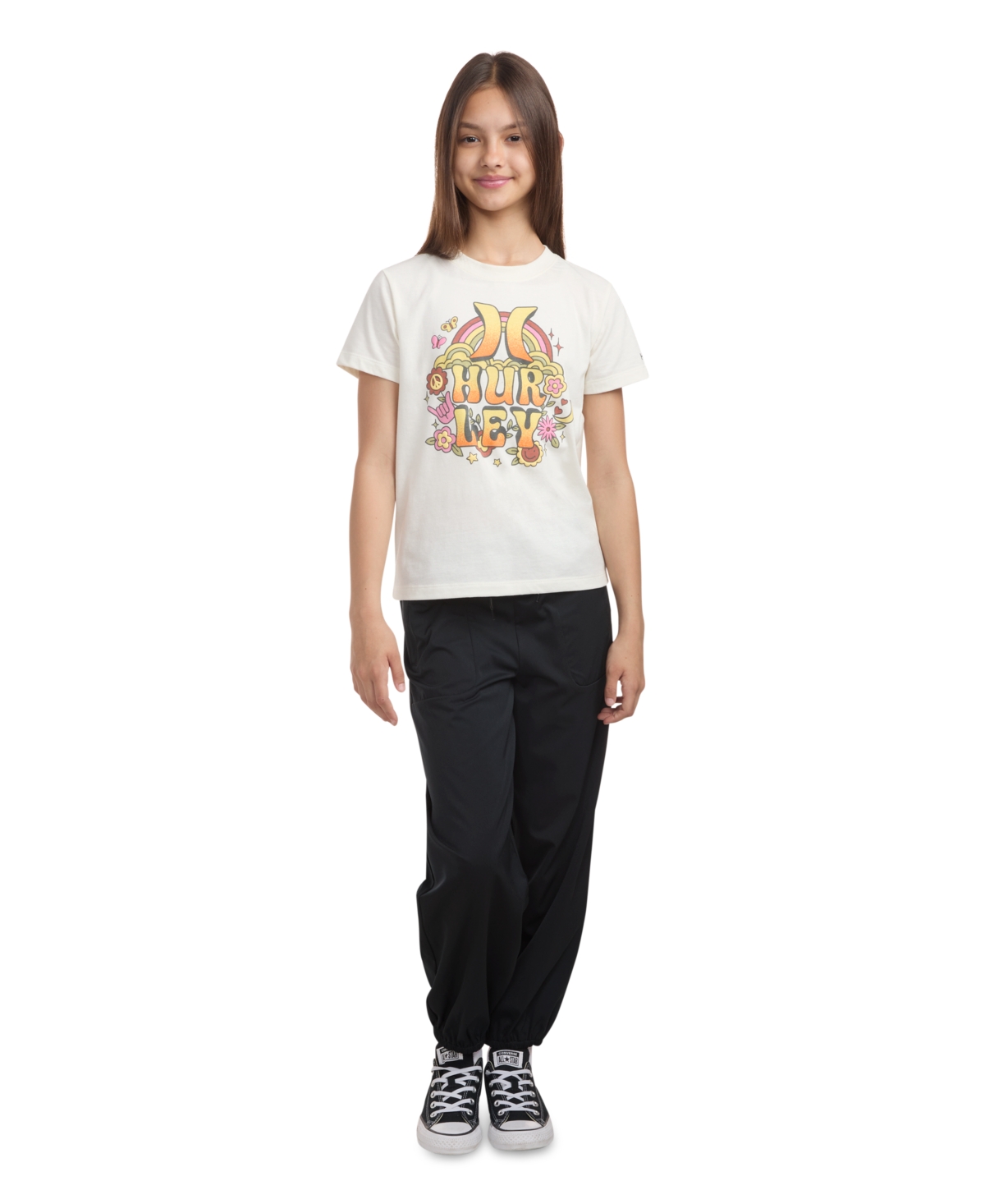 Hurley Big Girls Peace Love Tee