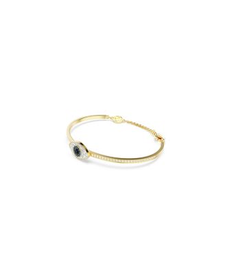 Evil Eye, Blue, Gold-Tone Plated Symbolica Bangle