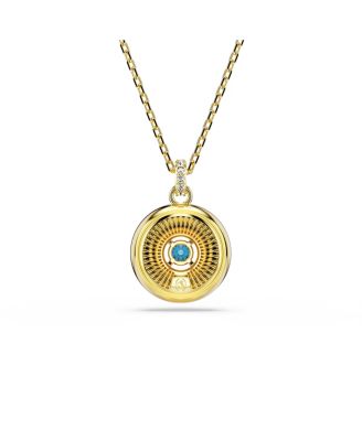 Symbolica Pendant, Evil Eye, Small, Multicolored, Gold-Tone Plated Necklace