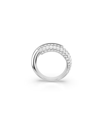 White, Rhodium Plated Dextera Ring