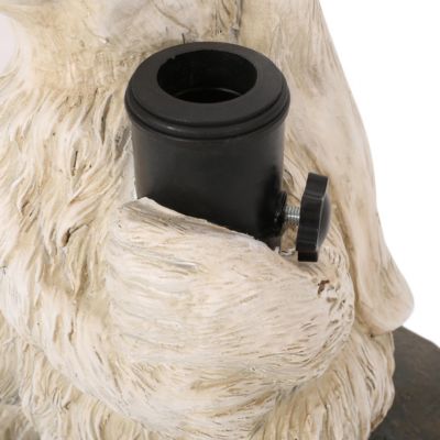 Streamdale Playful Rabbit Umbrella Base Heavy, Resin-Finished Concrete, Adaptable