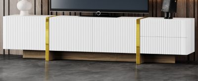 Streamdale Modern TV Stand with Discreet Cable Management