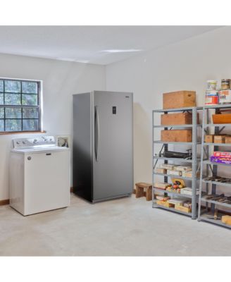 Upright Freezer, 13.8 Cu. Ft. - Stainless Steel