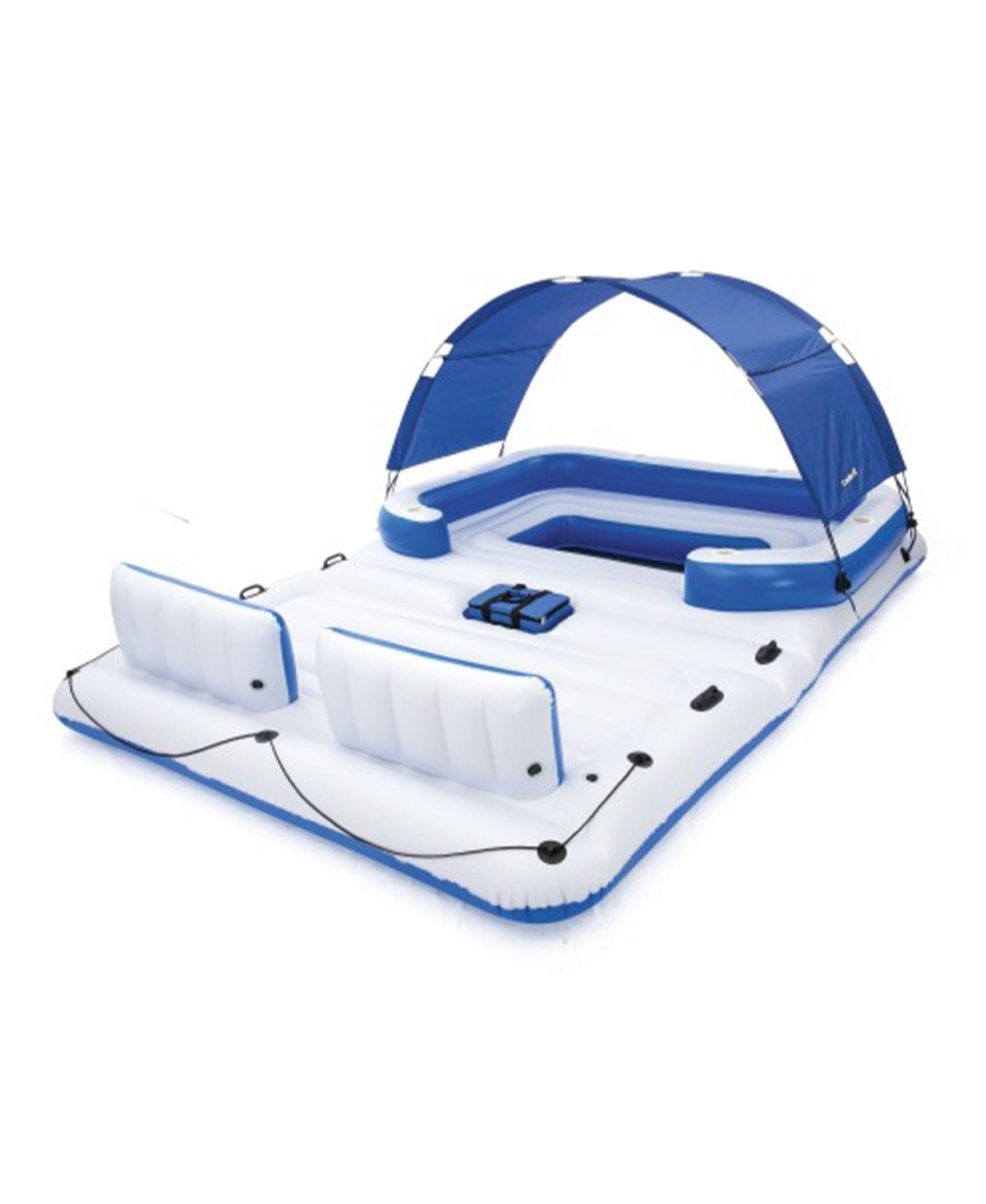 Hydro-Force Tropical Breeze 6 Person Inflatable Party Island Water Float - White