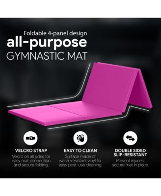 120 x 48" All Purpose Folding Gymnastics Exercise Mat, Pink