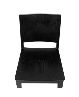 Spencer Set Of 2 Dining Chairs With Curved Backrests And Solid Wood Constructions