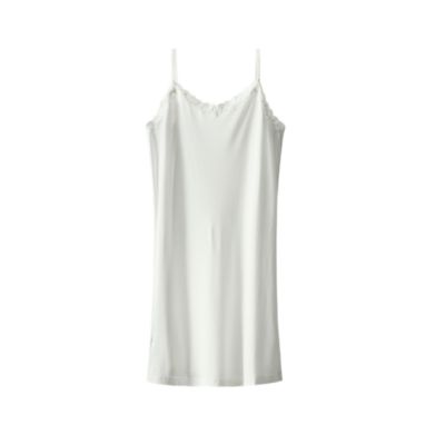 Women's Silk Blend Slip with Lace Trim