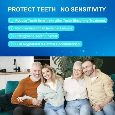 Remineralization Gel, Remineralizing Gel for Reduce Teeth Sensitivity After Teeth Whitening, Teeth Desensitizing Gel, Strengthen Tooth Enamel, Great for Sensitivity Treatment, 3ML 3PCs