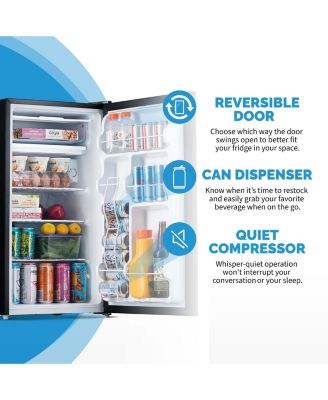 3.3 Cu. Ft. Compact Mini Refrigerator with Freezer, Can Dispenser