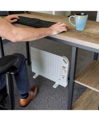 Portable 400 Watt Under Desk Heater with Slim Fit Design and Silent, Energy Efficient Operation