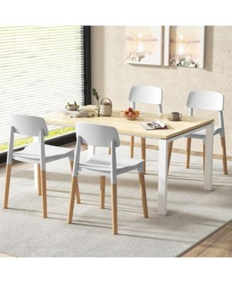 Modern Dining Side Chairs Set of 4 with Ergonomic Backrest for Dining Room