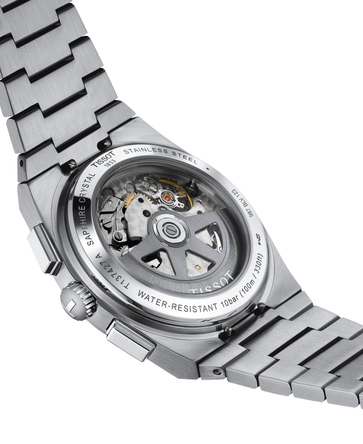 Tissot Mens Green T137.427.11.091.00 Prx Chrono Stainless-steel Automatic Watch In No Color