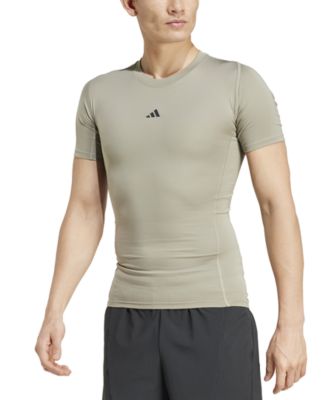 adidas - Men's Fitted Crewneck Tech-Fit Compression T-Shirt