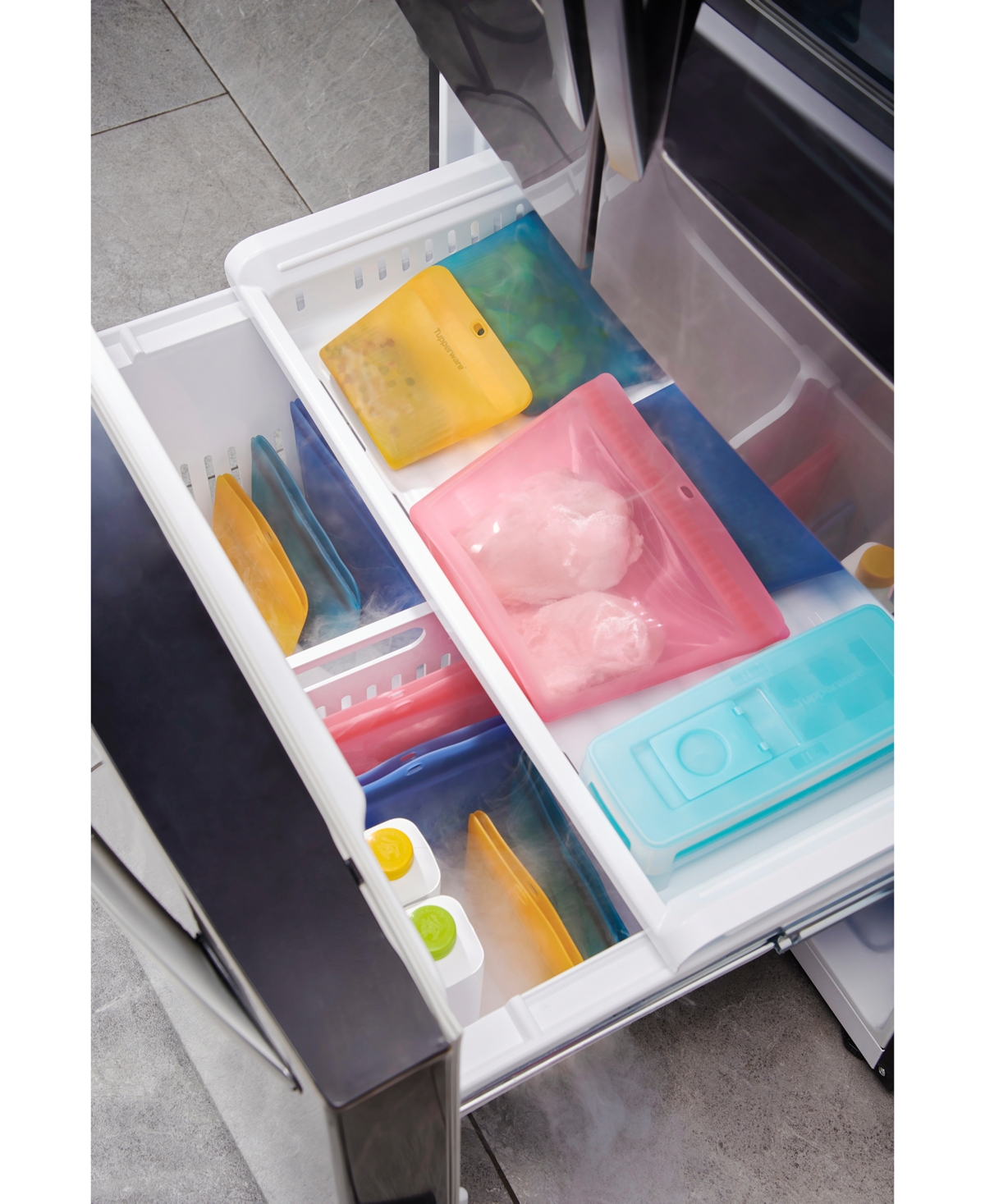 Tupperware 4-pc. Ultimate Silicone Storage Bag Set In Multi